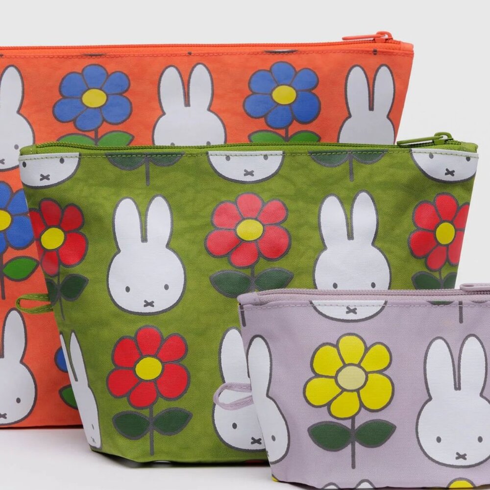 NWOT Baggu Go Pouch Medium - Miffy (Green Juice) - Picture 6 of 6